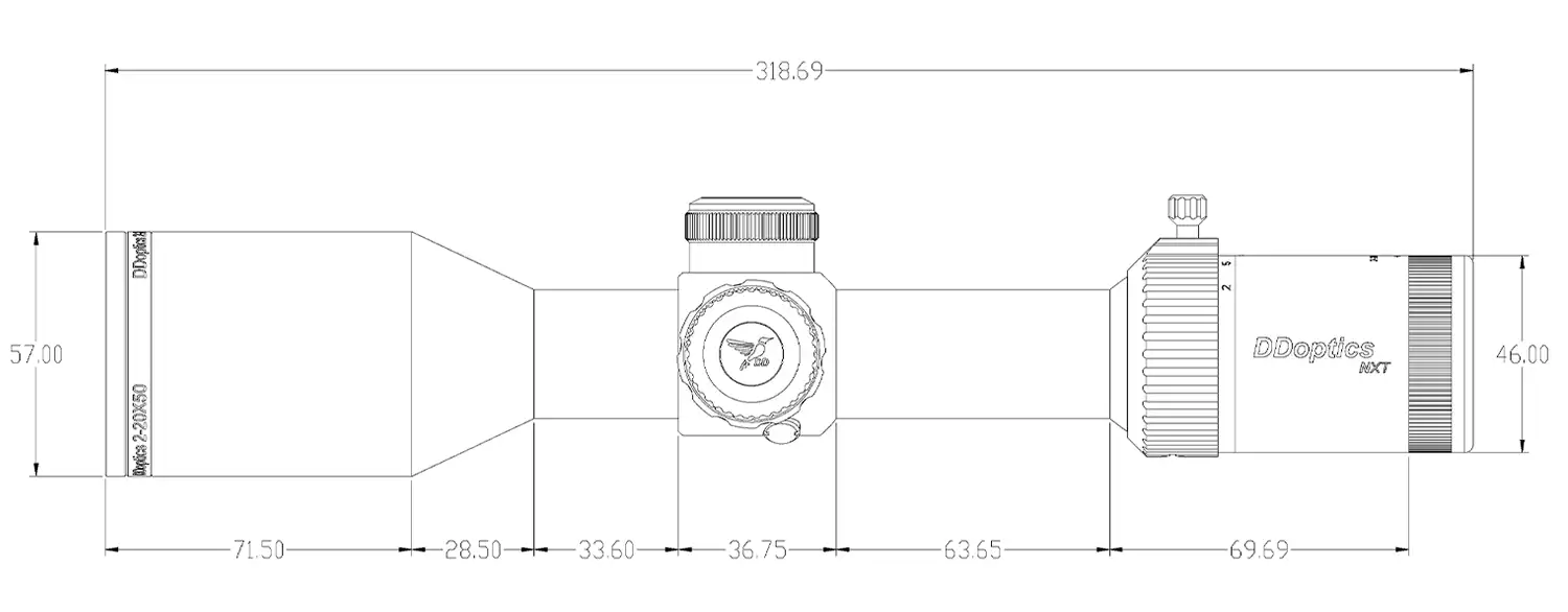 Technische-Masszeichnung-DDoptics-Zielfernrohr-NXT-2-20x50