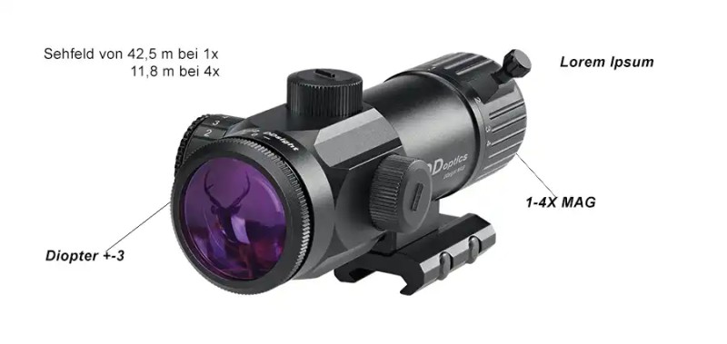 DDsight Mag 1-4x22 Reflexvisier